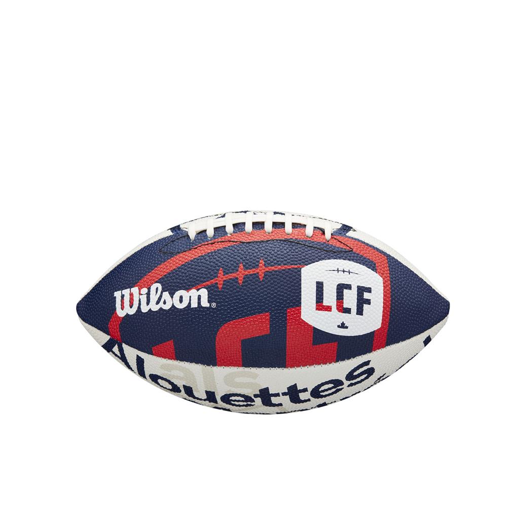 Ballon de football miniature Wilson Wraparound des Alouettes de Montréal de la LCF