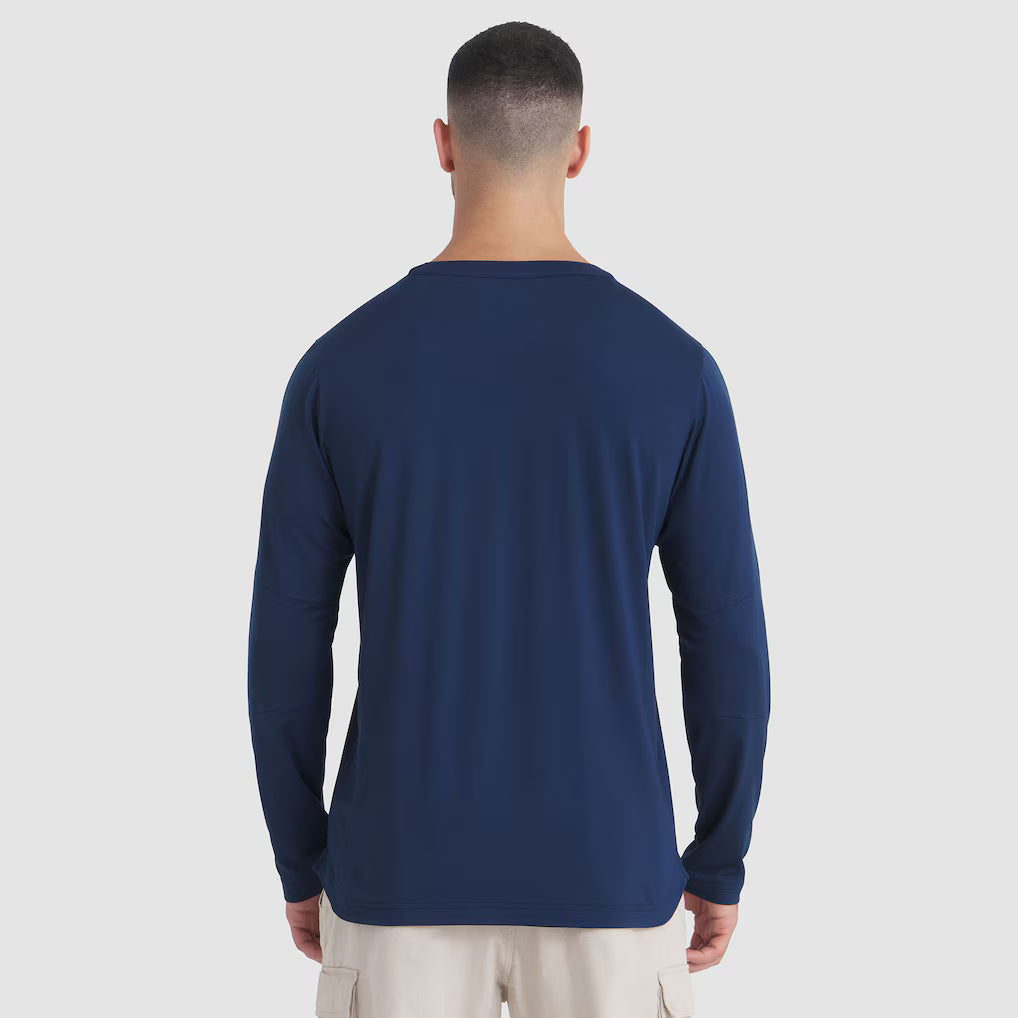 T-shirt à manches longues Pro Rink Tech authentique bleu marine 2025 de marque NHL Fanatics des Canadiens de Montréal pour homme