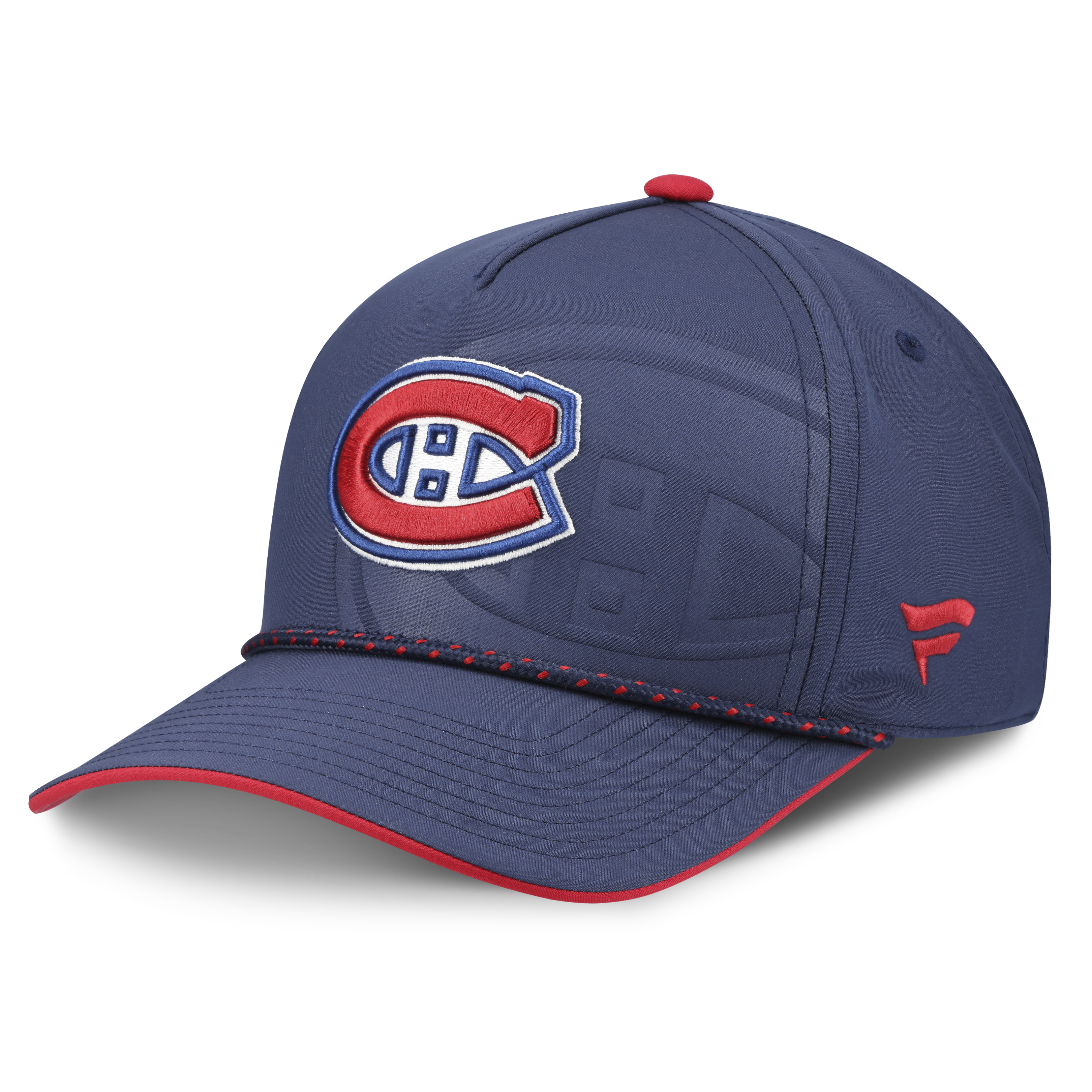 Montreal Canadiens NHL Fanatics Branded Men's Navy 2026 Draft Authentic Pro A-Frame Adjustable Hat
