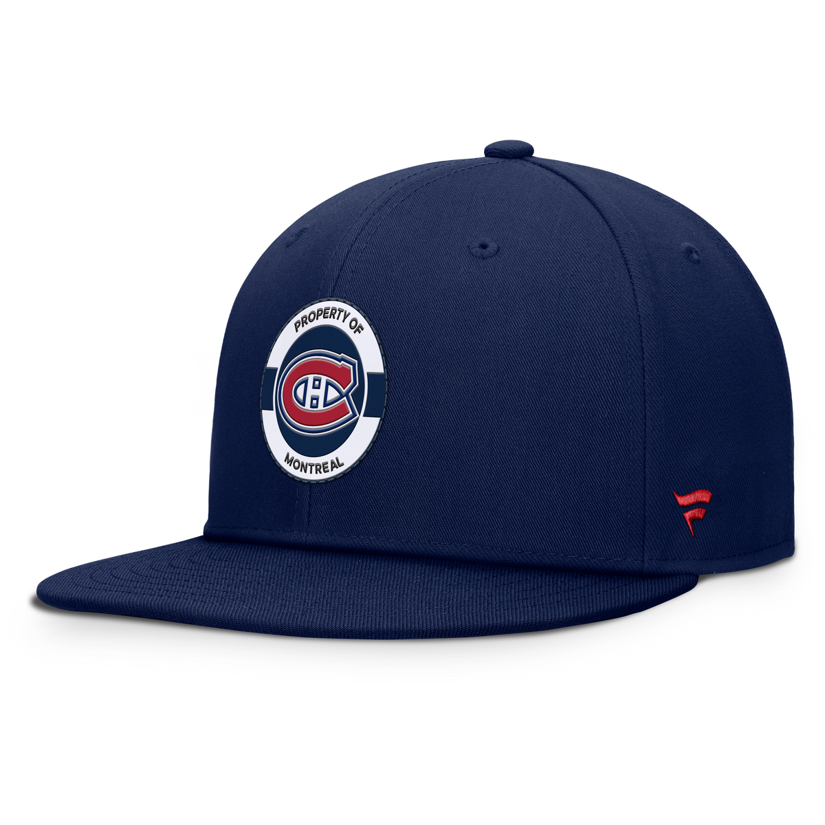 Casquette snapback Authentic Pro 2025 Camp d'entraînement pour homme, bleu marine, marque Fanatics, des Canadiens de Montréal (NHL).