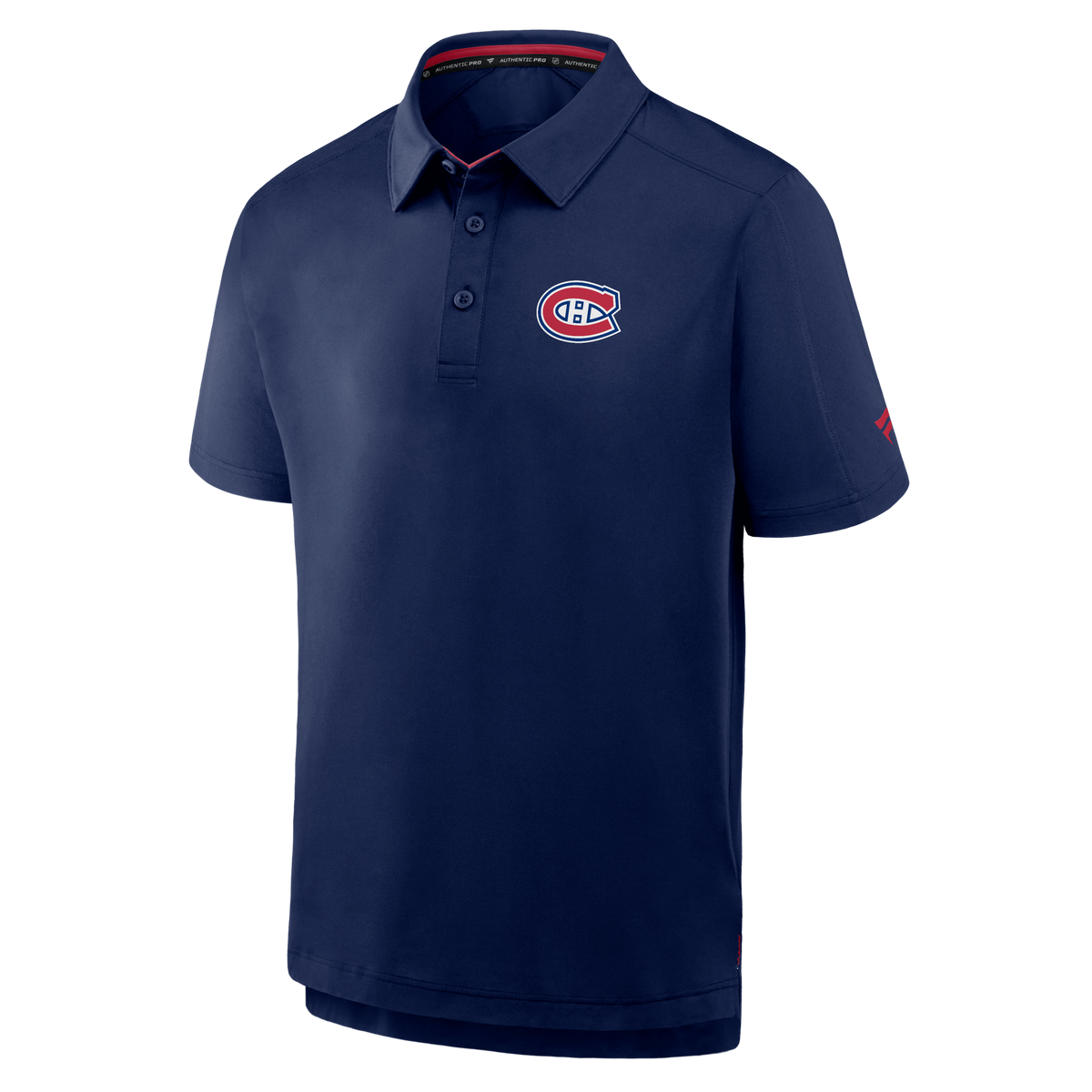 Montreal Canadiens NHL Fanatics Branded Men's Navy Authentic Pro Polo T-Shirt