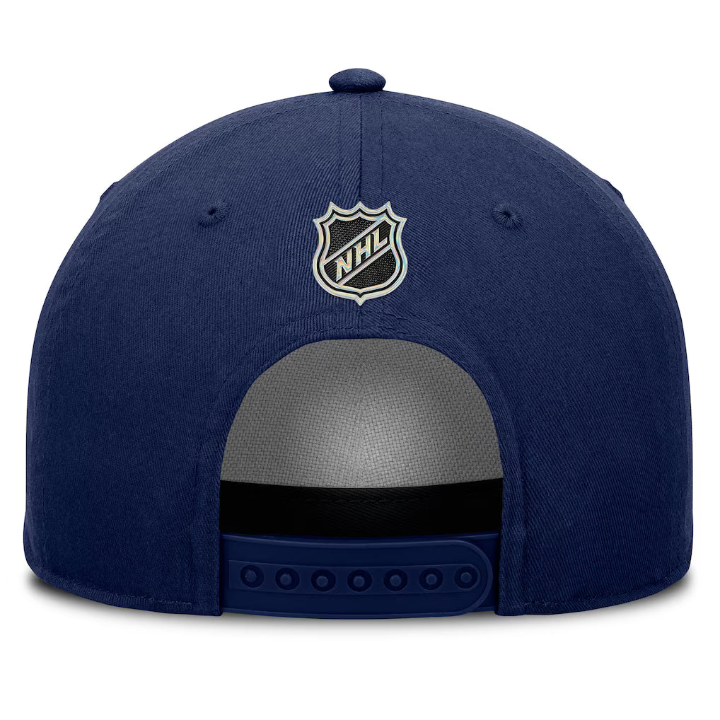 Montreal Canadiens NHL Fanatics Branded Men's Navy Authentic Pro Rink A-Frame Snapback