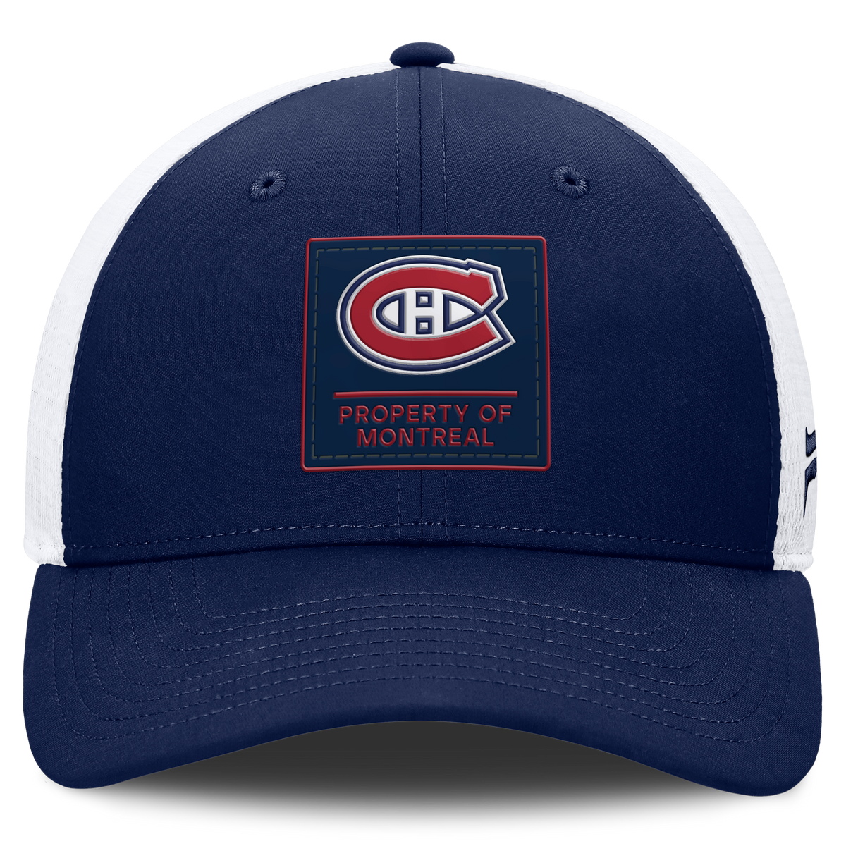 Montreal Canadiens NHL Fanatics Branded Men's Navy Authentic Pro Train Trucker Snapback
