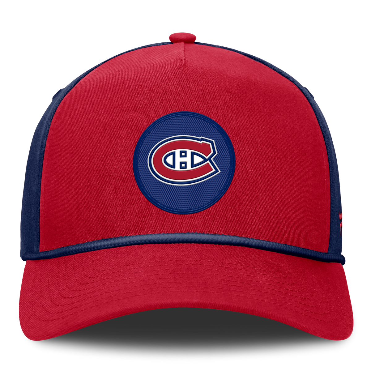 Montreal Canadiens NHL Fanatics Branded Men's Navy/Red Authentic Pro Rink A-Frame Snapback