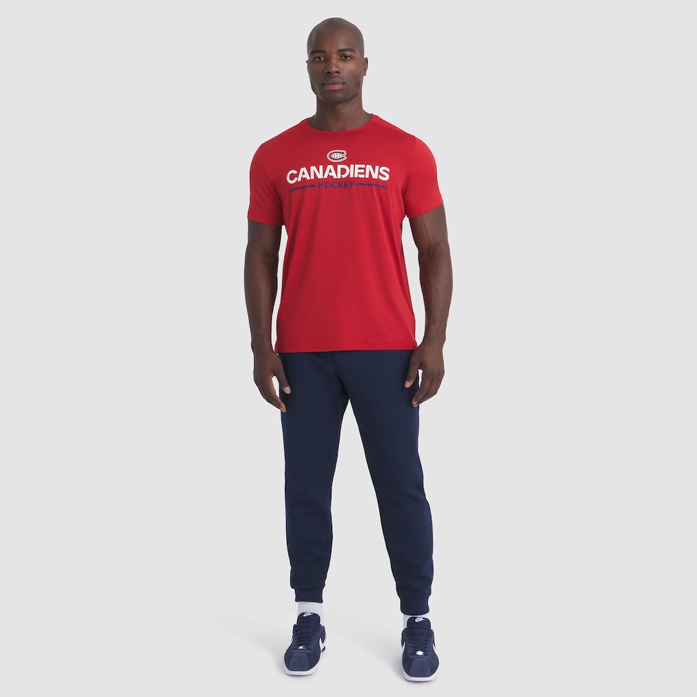 T-shirt technique authentique Pro Rink 2025 de la LNH pour homme de marque Fanatics des Canadiens de Montréal