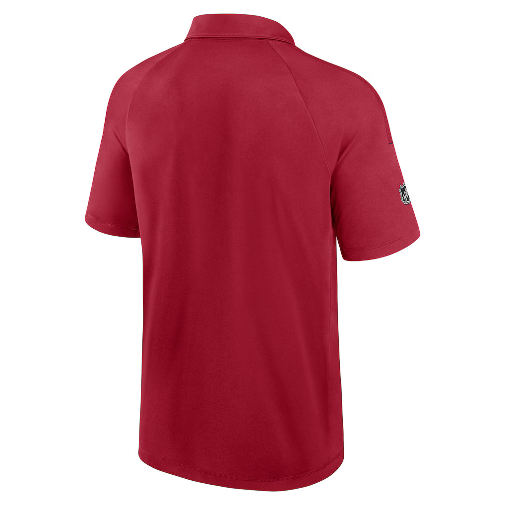Montreal Canadiens NHL Fanatics Branded Men's Red Authentic Pro Polo T-Shirt