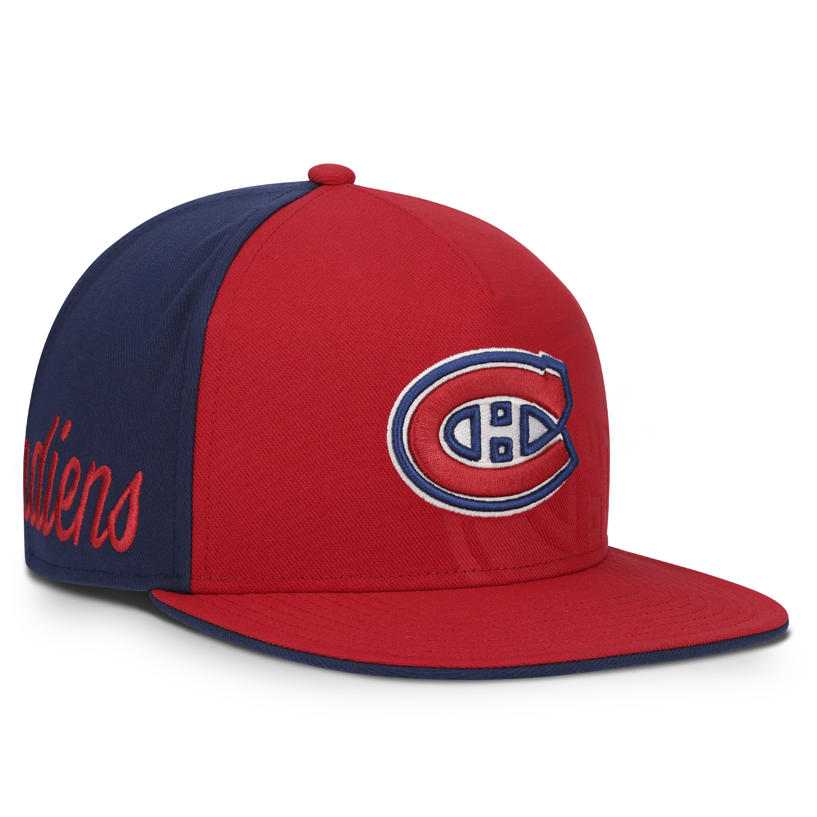Montreal Canadiens NHL Fanatics Branded Men's Red/Navy 2026 Draft Authentic Pro Snapback Hat