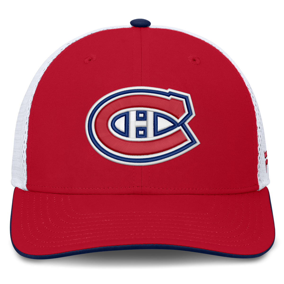 Montreal Canadiens NHL Fanatics Branded Men's Red/White Authentic Pro Rink Trucker Snapback