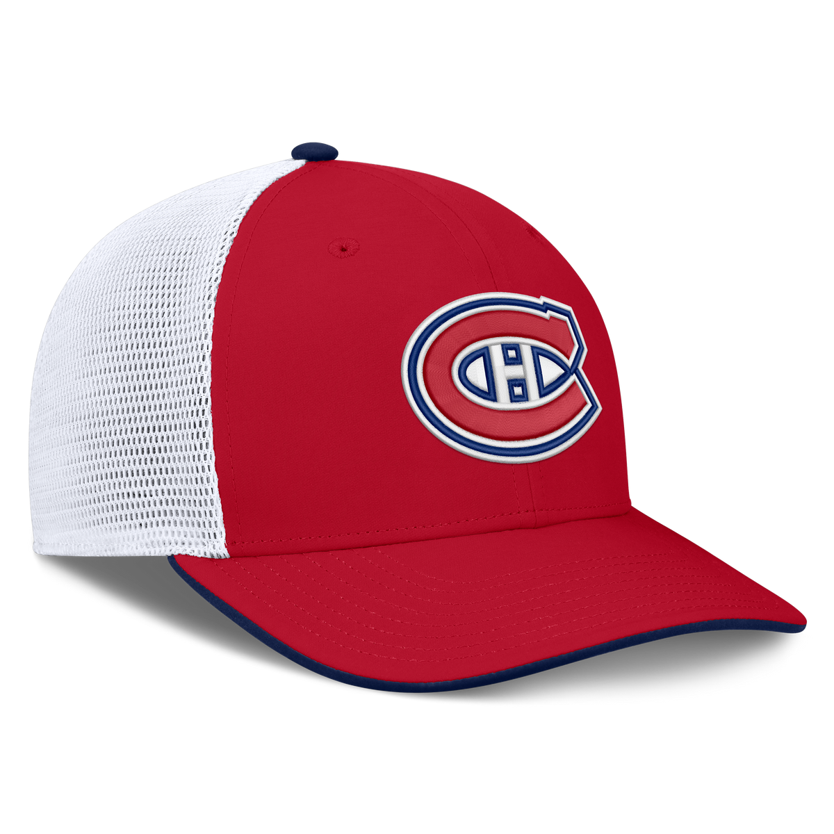 Montreal Canadiens NHL Fanatics Branded Men's Red/White Authentic Pro Rink Trucker Snapback