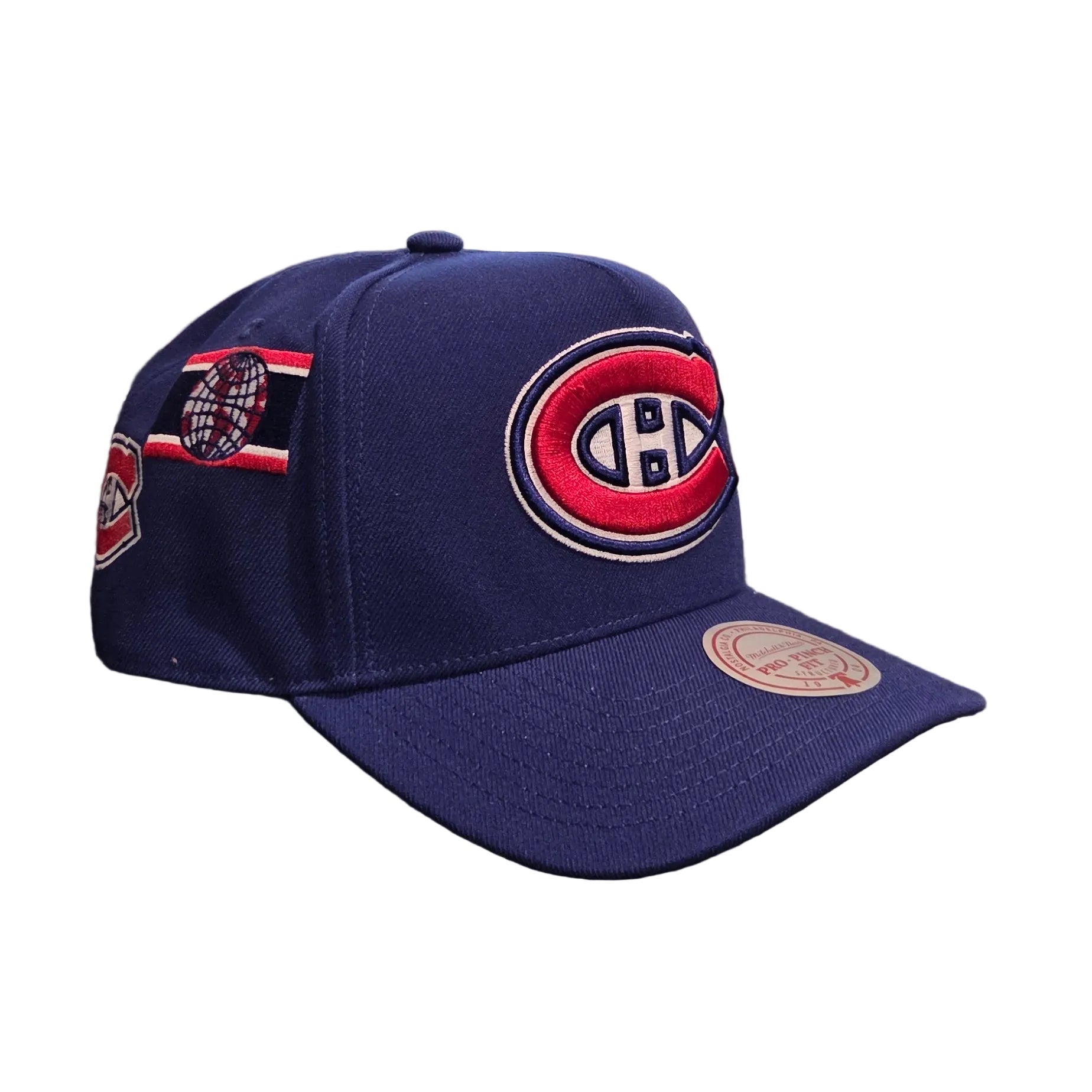 Montreal Canadiens NHL Mitchell & Ness Men's Royal Blue Historical A-Frame Snapback Hat
