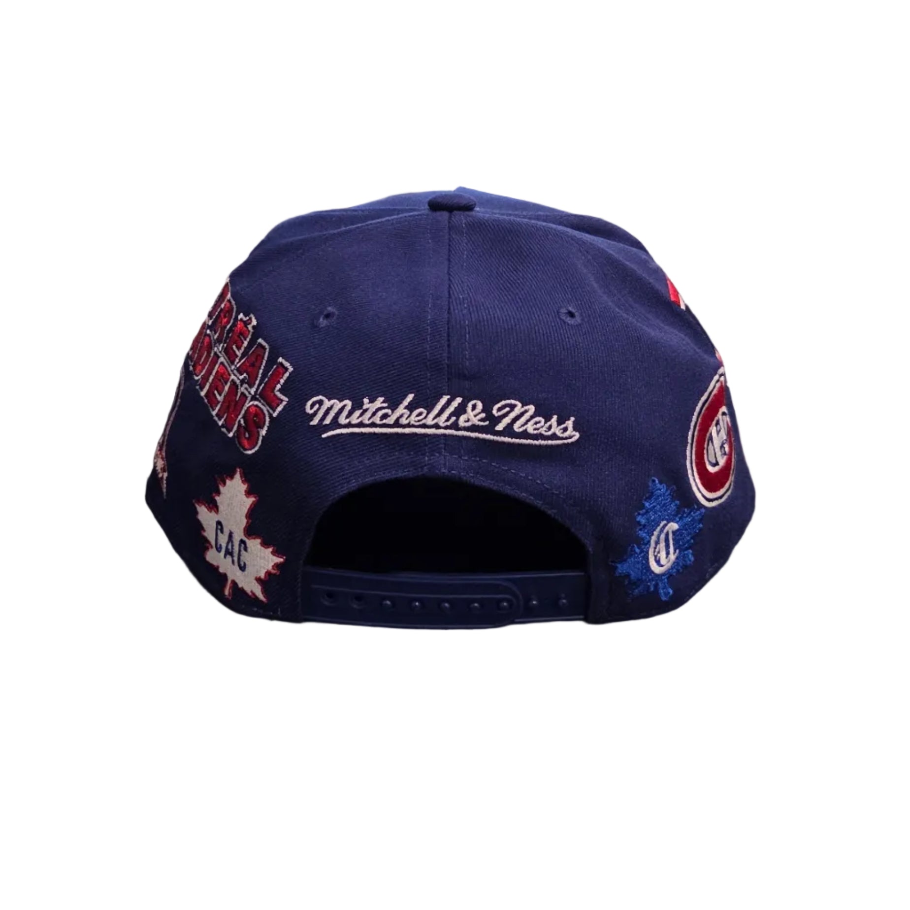 Montreal Canadiens NHL Mitchell & Ness Men's Royal Blue Historical A-Frame Snapback Hat