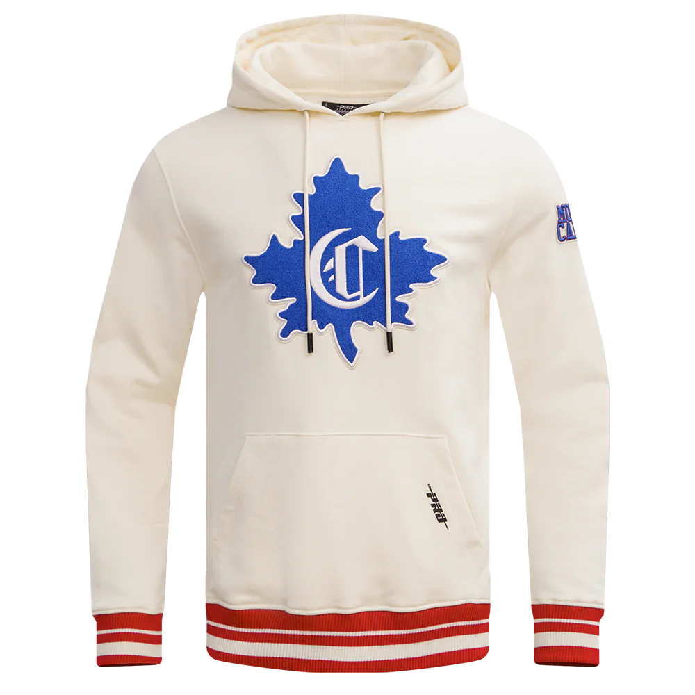 Sweat à capuche rétro classique blanc cassé pour homme des Canadiens de Montréal NHL Pro Standard