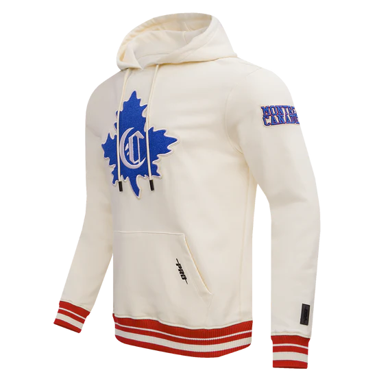Sweat à capuche rétro classique blanc cassé pour homme des Canadiens de Montréal NHL Pro Standard