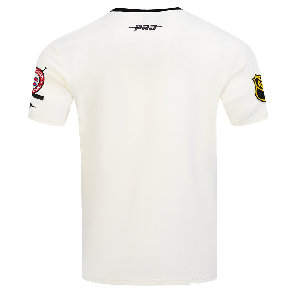 T-shirt à col rond Offwhite Modern Originals Cooperstown Ringer pour homme, modèle Pro Standard des Canadiens de Montréal de la LNH
