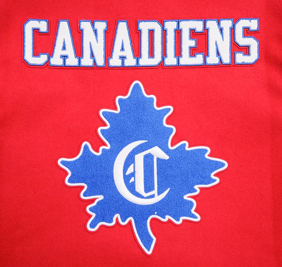 Montreal Canadiens NHL Pro Standard Men's Red/White Retro Classic Rib Wool Varsity Jacket