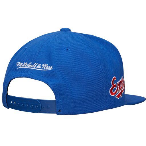 Montreal Expos MLB Mitchell & Ness Mens Royal Blue Cooperstown Evergreen Snapback-2