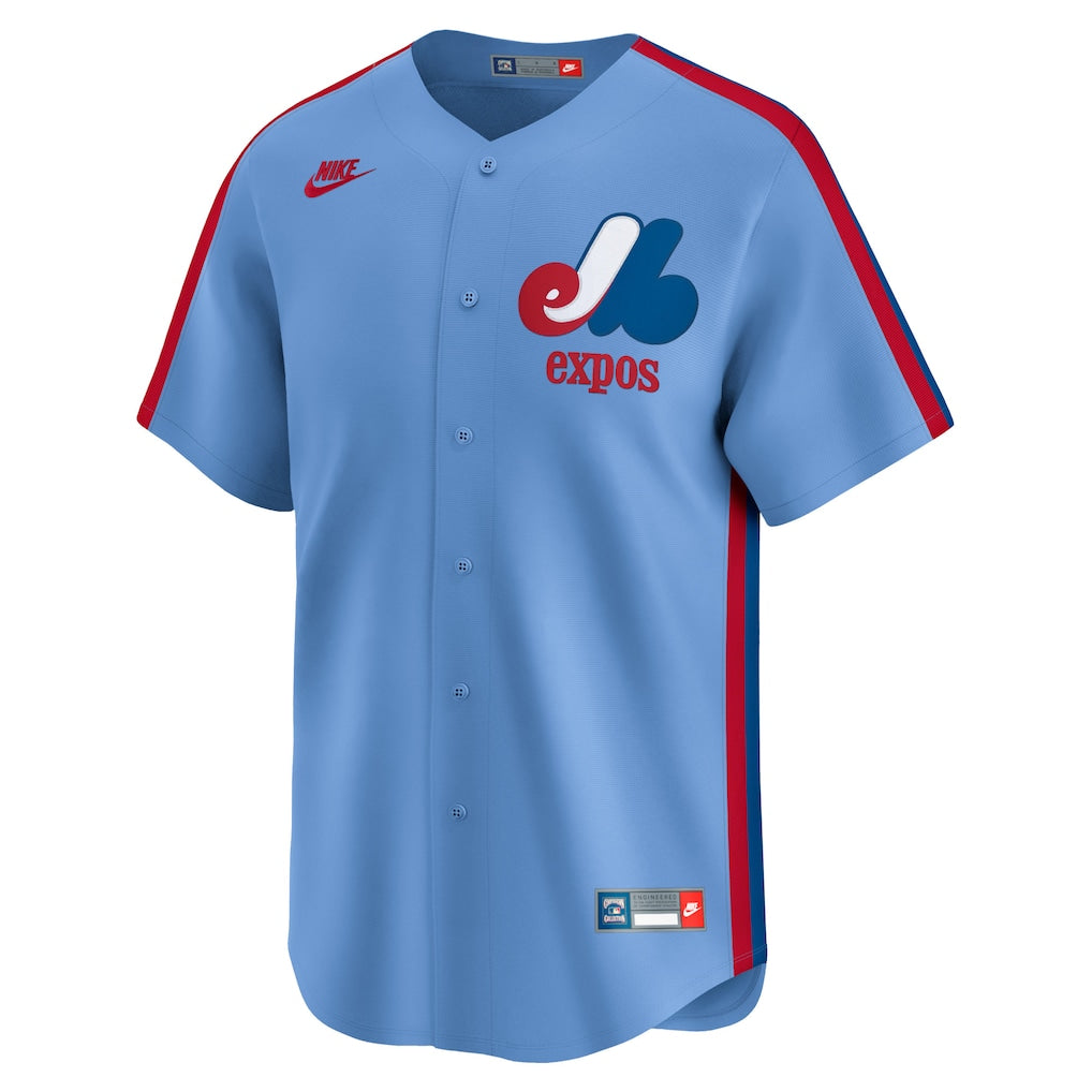 Maillot bleu clair Cooperstown Limited pour homme des Expos de Montréal (MLB) de Nike