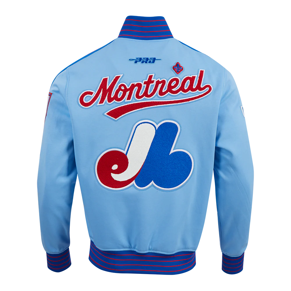 Montreal Expos MLB Pro Standard Men's Light Blue Cooperstown Game Day Double Knit Jacket