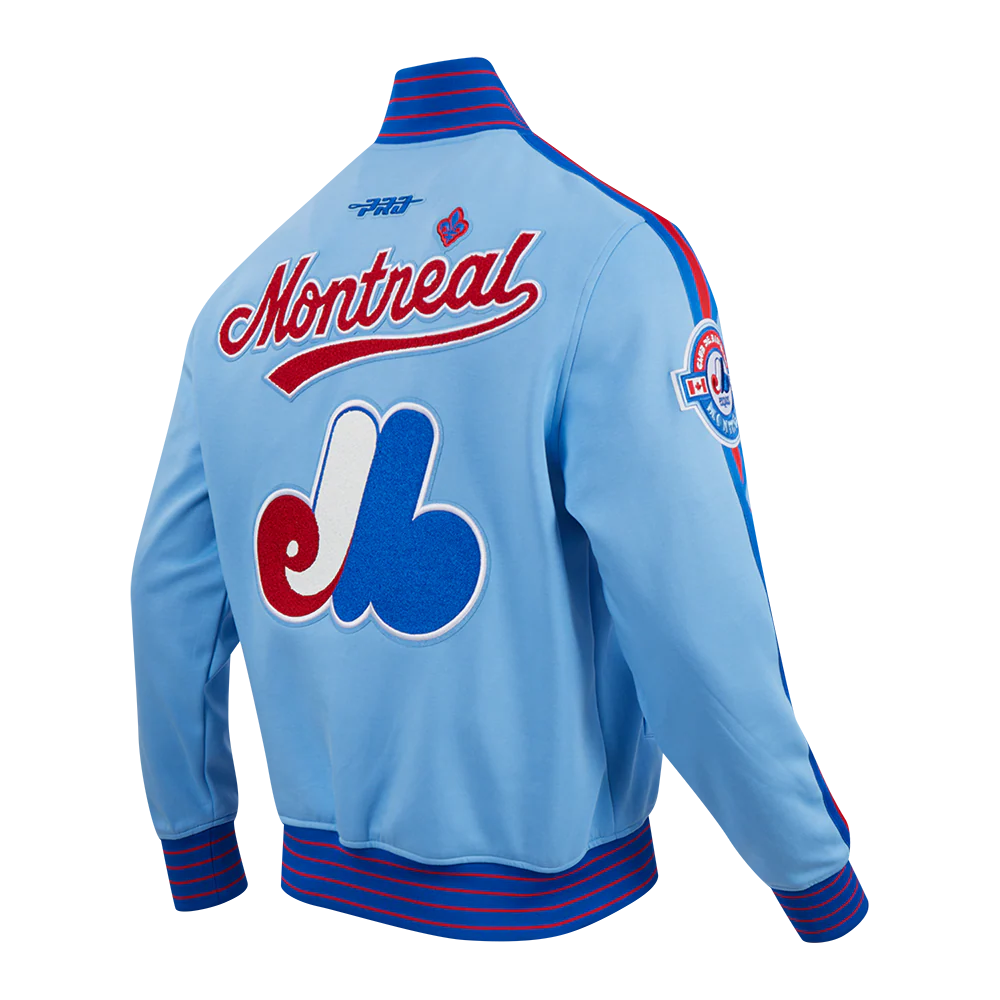 Montreal Expos MLB Pro Standard Men's Light Blue Cooperstown Game Day Double Knit Jacket