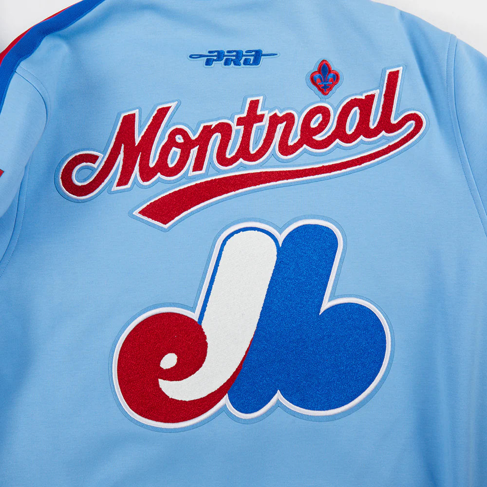 Montreal Expos MLB Pro Standard Men's Light Blue Cooperstown Game Day Double Knit Jacket