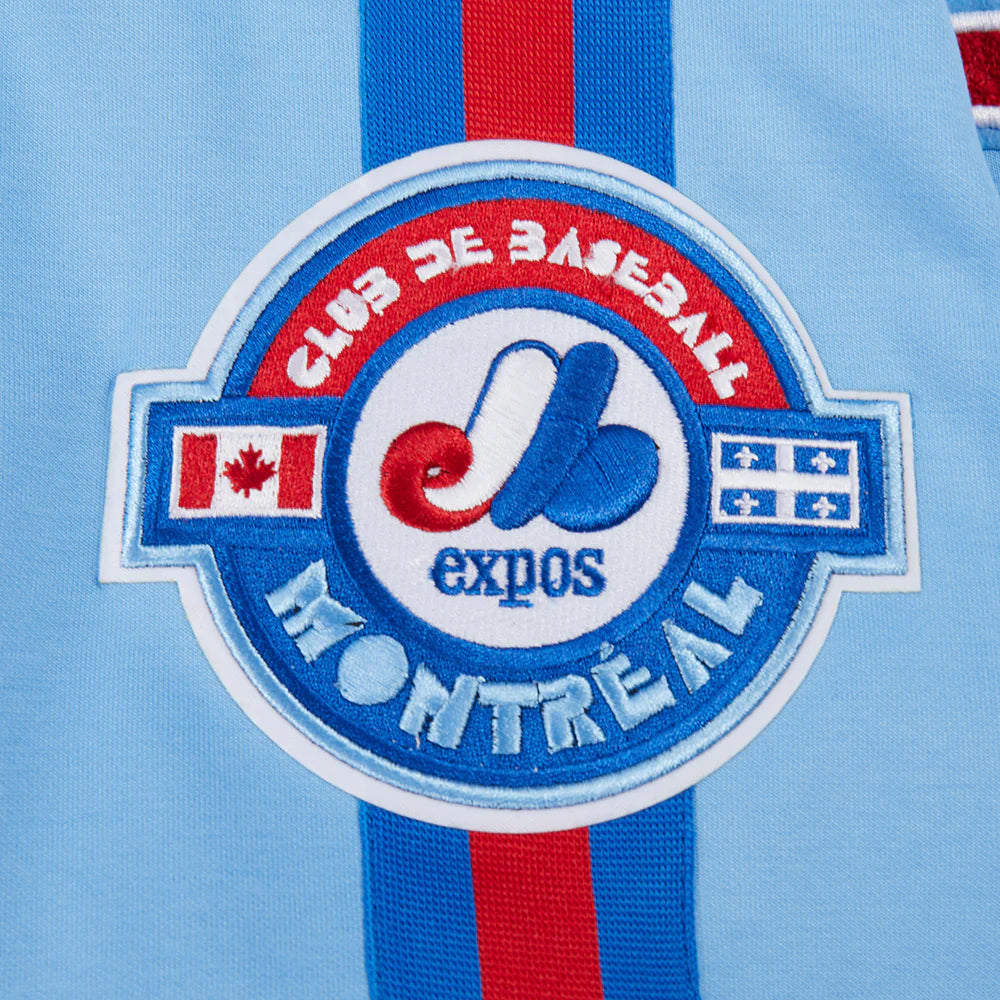 Montreal Expos MLB Pro Standard Men's Light Blue Cooperstown Game Day Double Knit Jacket