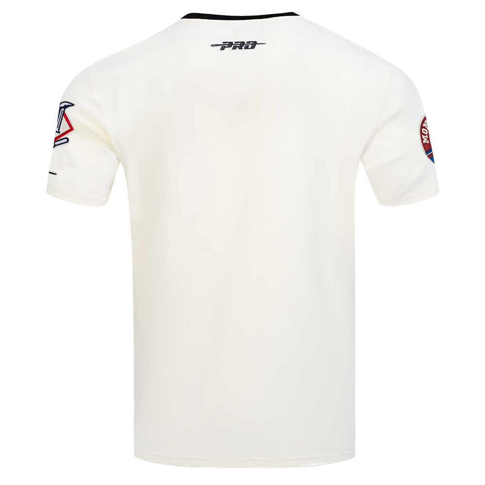 T-shirt à col rond pour homme MLB Pro Standard des Expos de Montréal, blanc cassé, Modern Originals Cooperstown.