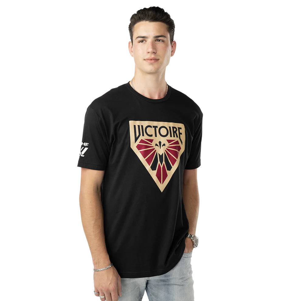 Montreal Victoire PWHL Bauer Unisex Black Graphic Logo T-Shirt