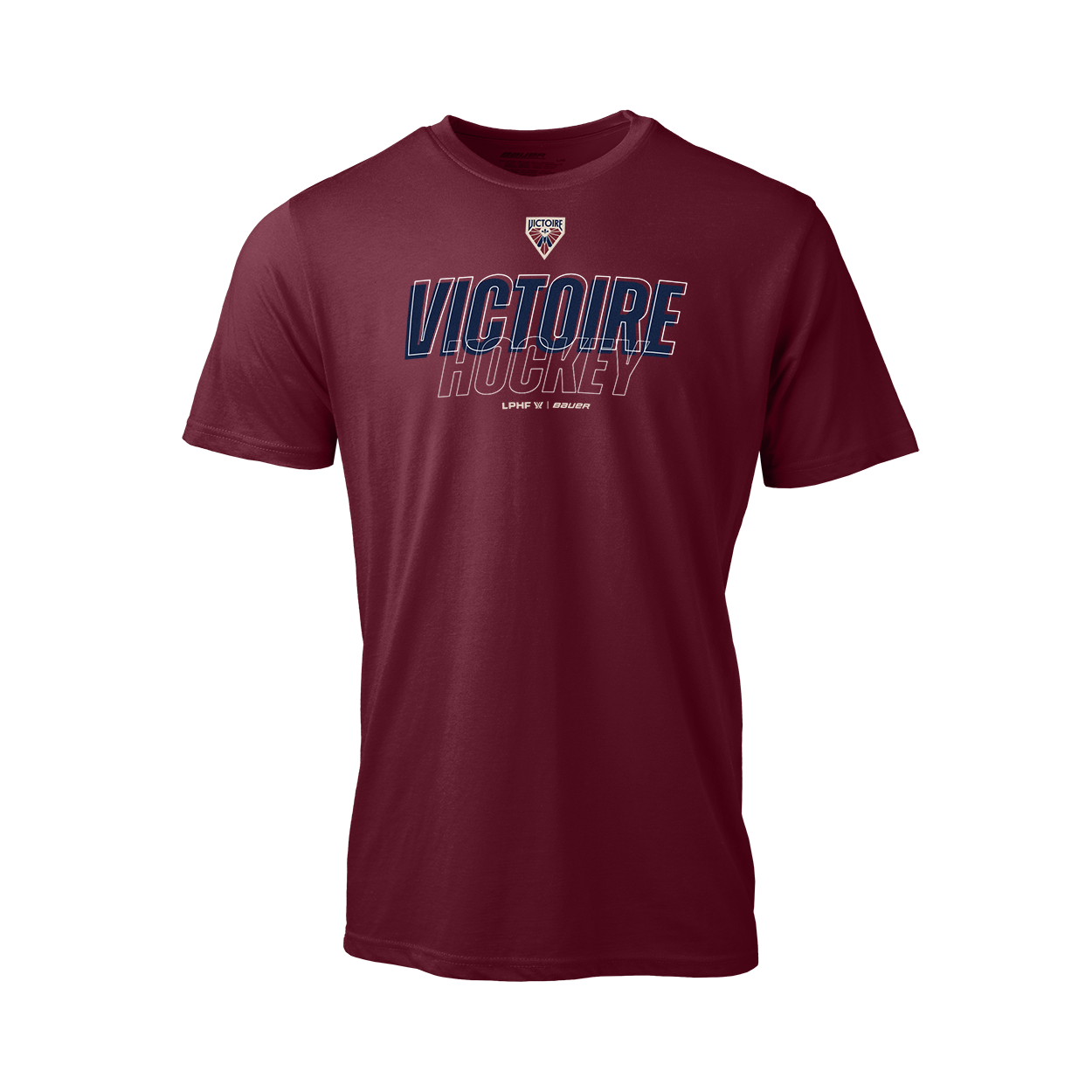 Montreal Victoire PWHL Bauer Unisex Maroon Graphic Logo T-Shirt
