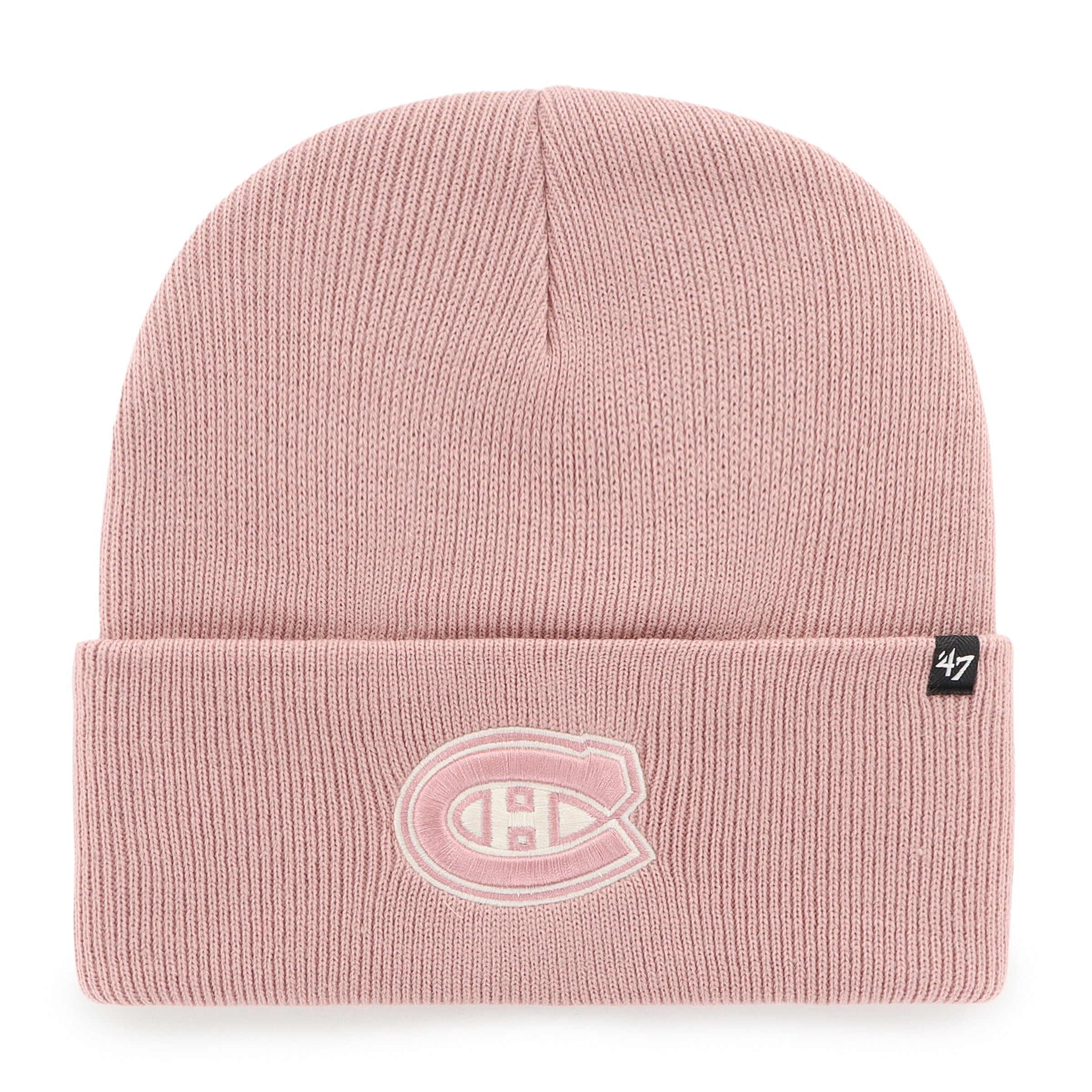 Bonnet en tricot rose à revers surélevé Haymaker des Canadiens de Montréal NHL 47 Brand pour femmes