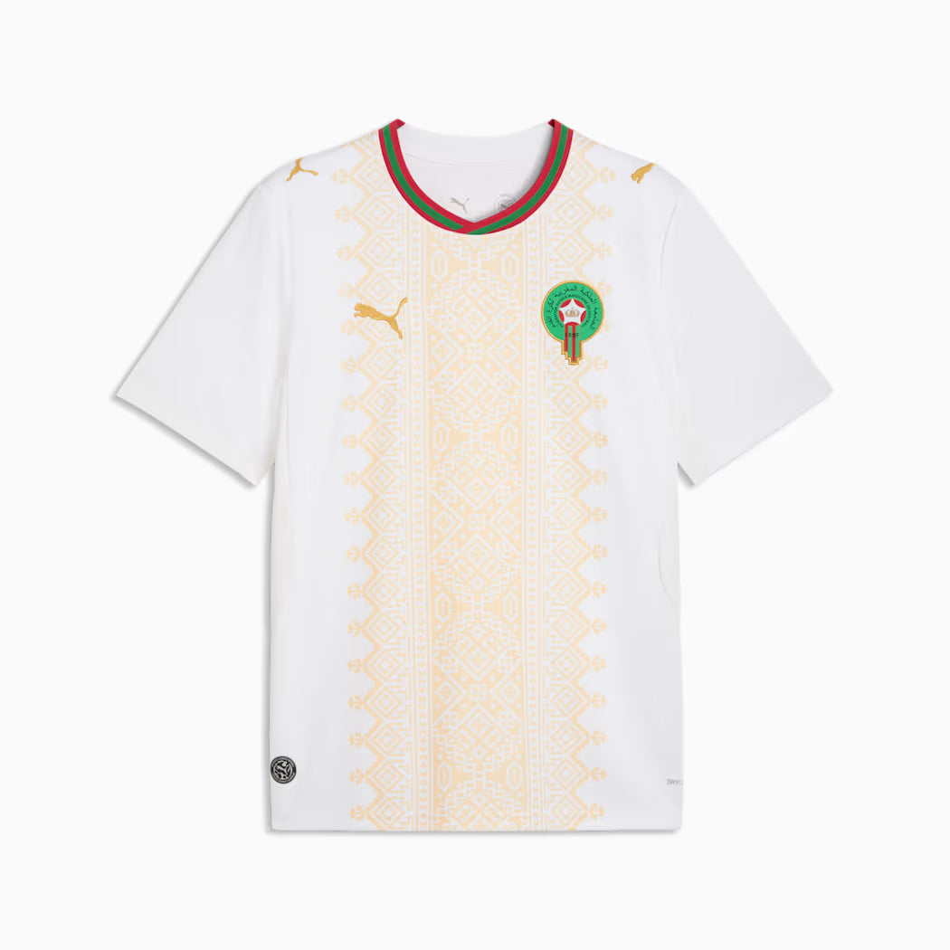 Maillot Réplique Extérieur Blanc 2026 Homme Puma FIFA Équipe Nationale du Maroc