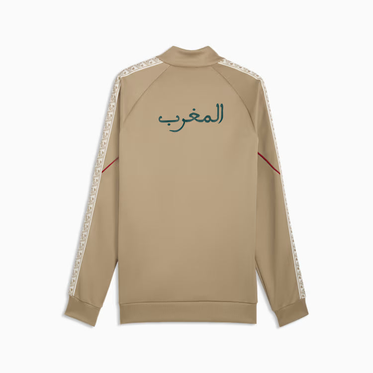 Veste d'hymne homme PUMA King motif rameau de chêne de l'équipe nationale du Maroc FIFA