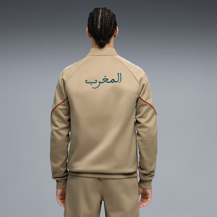 Veste d'hymne homme PUMA King motif rameau de chêne de l'équipe nationale du Maroc FIFA