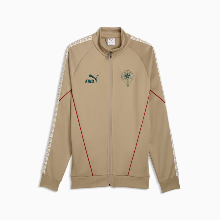 Veste d'hymne homme PUMA King motif rameau de chêne de l'équipe nationale du Maroc FIFA