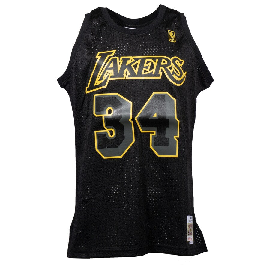 Shaquille O'Neal Los Angeles Lakers NBA Mitchell & Ness Men's Black Dynamic Jersey