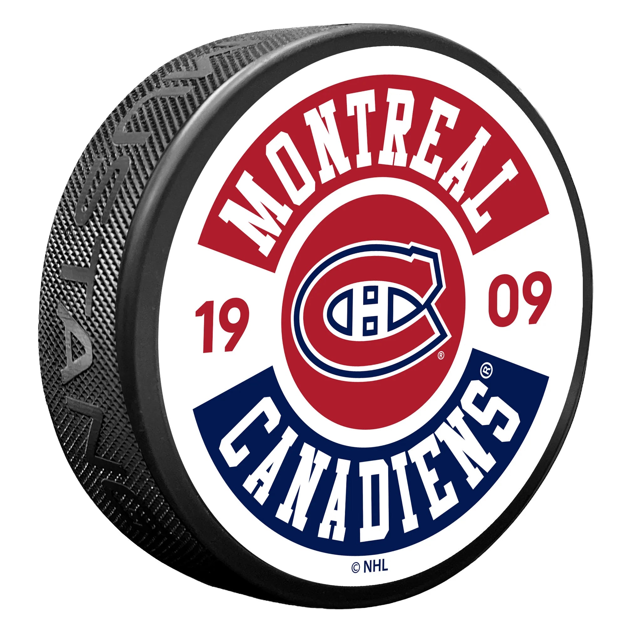 Montreal Canadiens NHL Cog Textured Hockey Puck