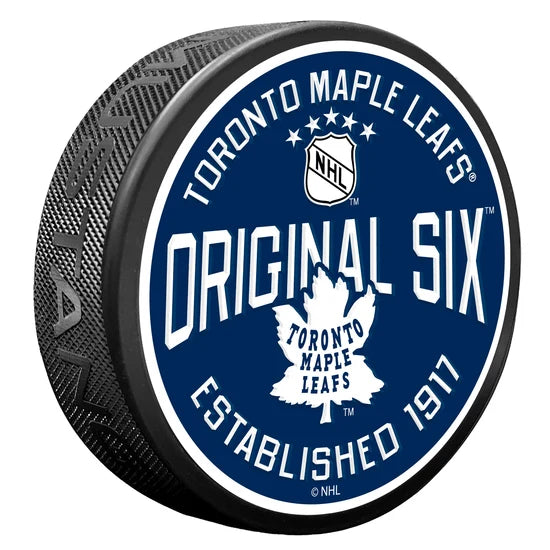 Toronto Maple Leafs Original Six NHL 1950's Textured Hockey Puck