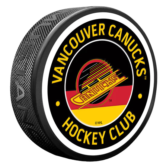 Vancouver Canucks NHL Vintage Textured Hockey Puck