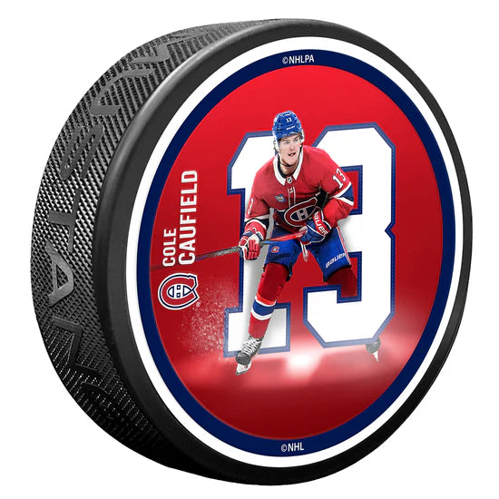 Cole Caufield Montreal Canadiens NHL Breakout Series Hockey Puck
