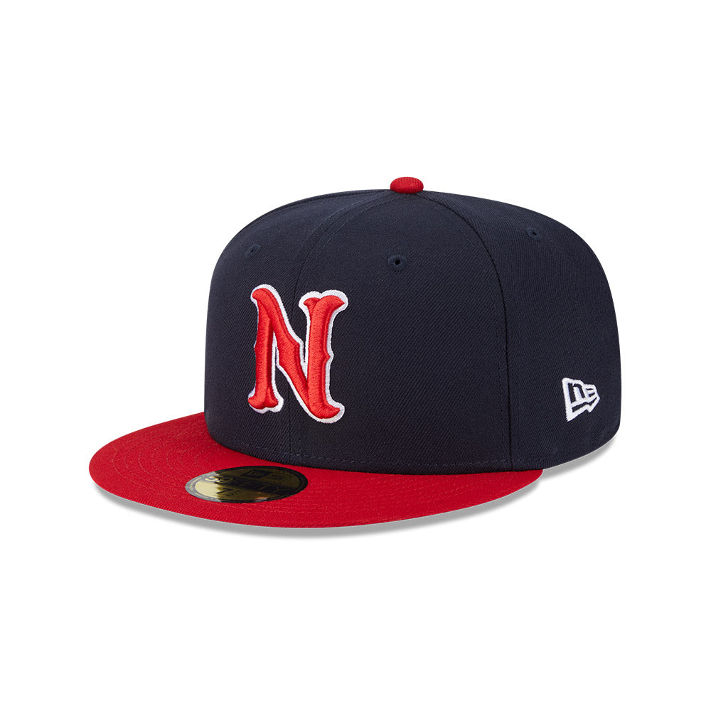 Nashville Sounds MiLB New Era Men's Navy/Red 59Fifty Authentic Collection Fitted Hat