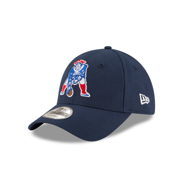 Casquette ajustable New Era 9Forty Heritage The League bleu marine pour homme des Patriots de la Nouvelle-Angleterre NFL