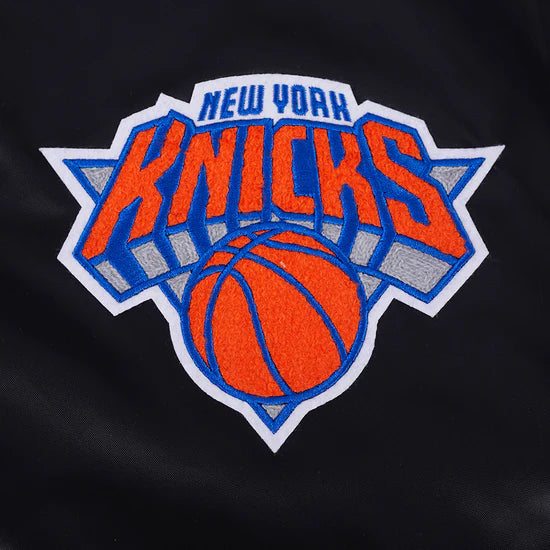New York Knicks NBA Pro Standard Men's Black 2026 Championship Satin Jacket