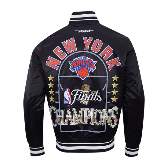 New York Knicks NBA Pro Standard Men's Black 2026 Championship Satin Jacket