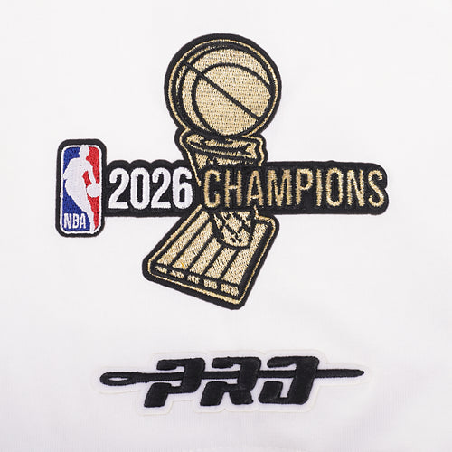 New York Knicks NBA Pro Standard Men's White 2026 Championship Drop Shoulder T-Shirt