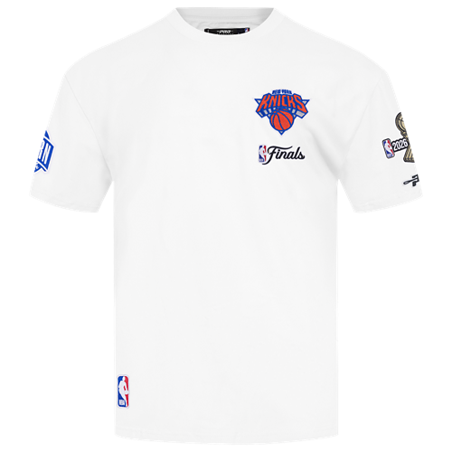 New York Knicks NBA Pro Standard Men's White 2026 Championship Drop Shoulder T-Shirt