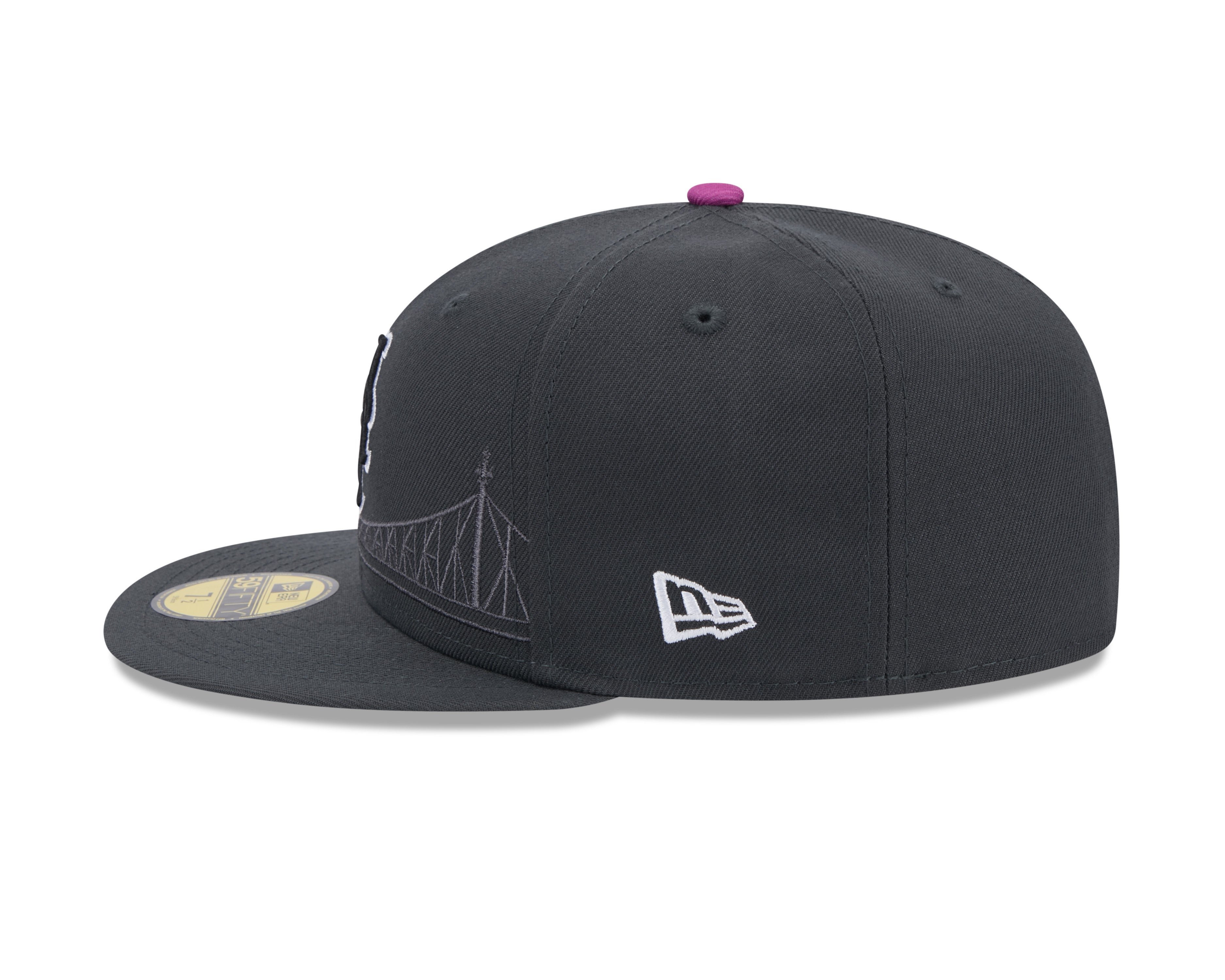 Casquette ajustée New Era 59Fifty 2024 City Connect pour homme, couleur graphite, des Mets de New York, MLB