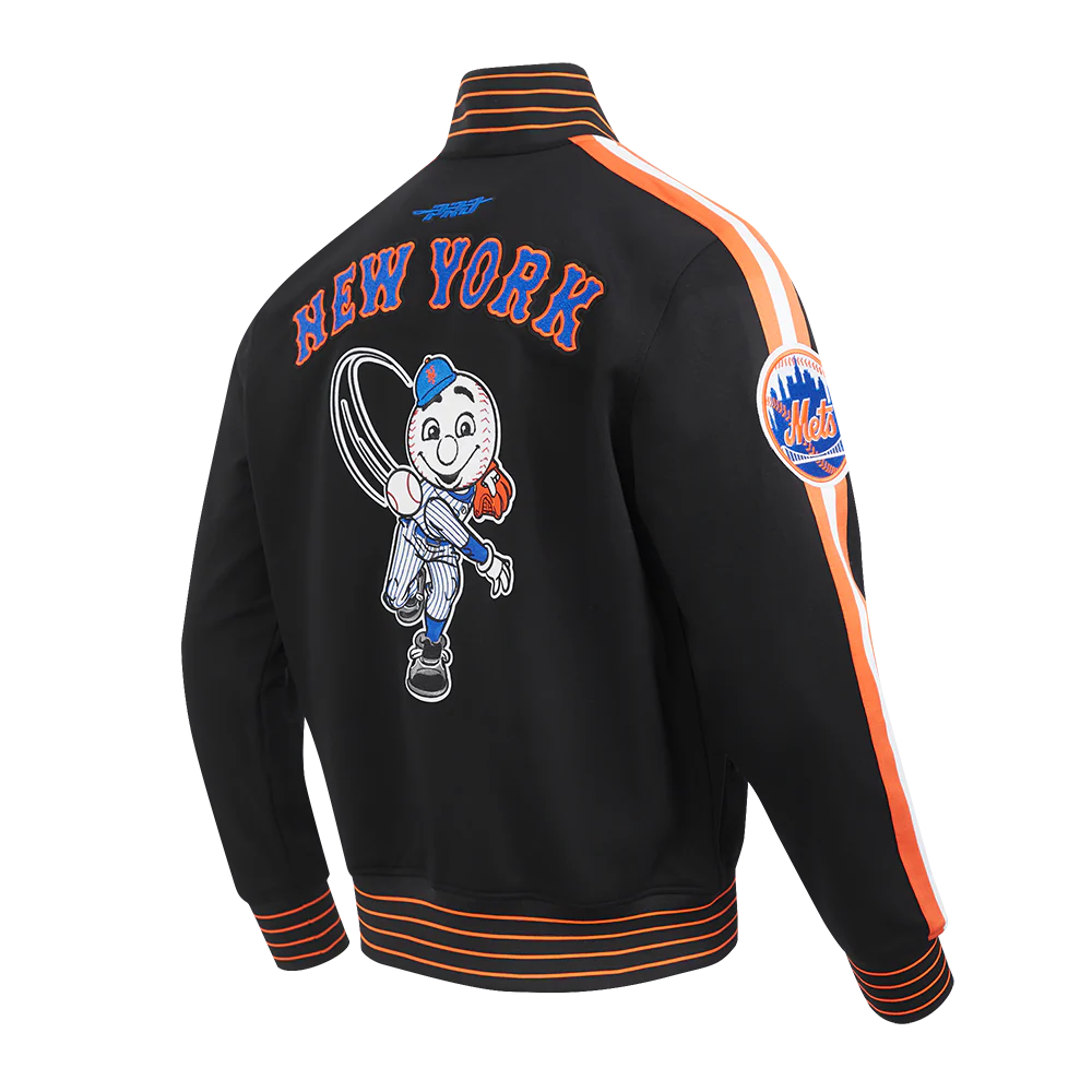 Veste en maille double noire New York Mets MLB Pro Standard pour homme, édition Cooperstown Game Day