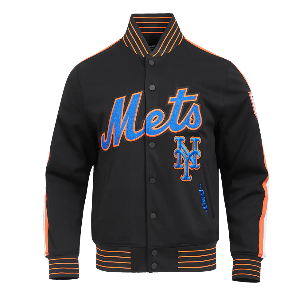 Veste en maille double noire New York Mets MLB Pro Standard pour homme, édition Cooperstown Game Day