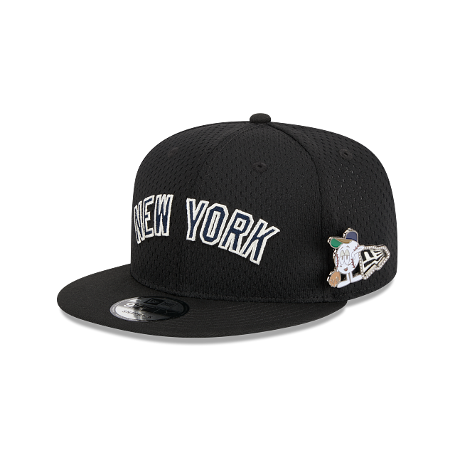 Casquette Snapback New Era 9Fifty Post Up pour homme de la saison inaugurale 2009 des Yankees de New York MLB noire