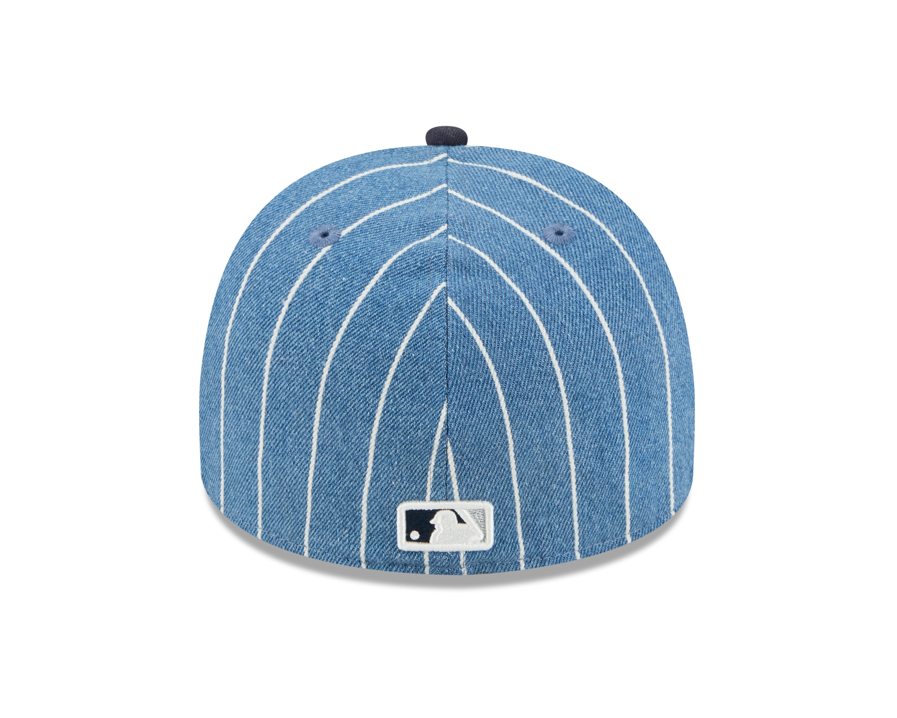 New York Yankees MLB New Era Men's Light Blue/Black 59Fifty A-Frame Parallel Fitted Hat