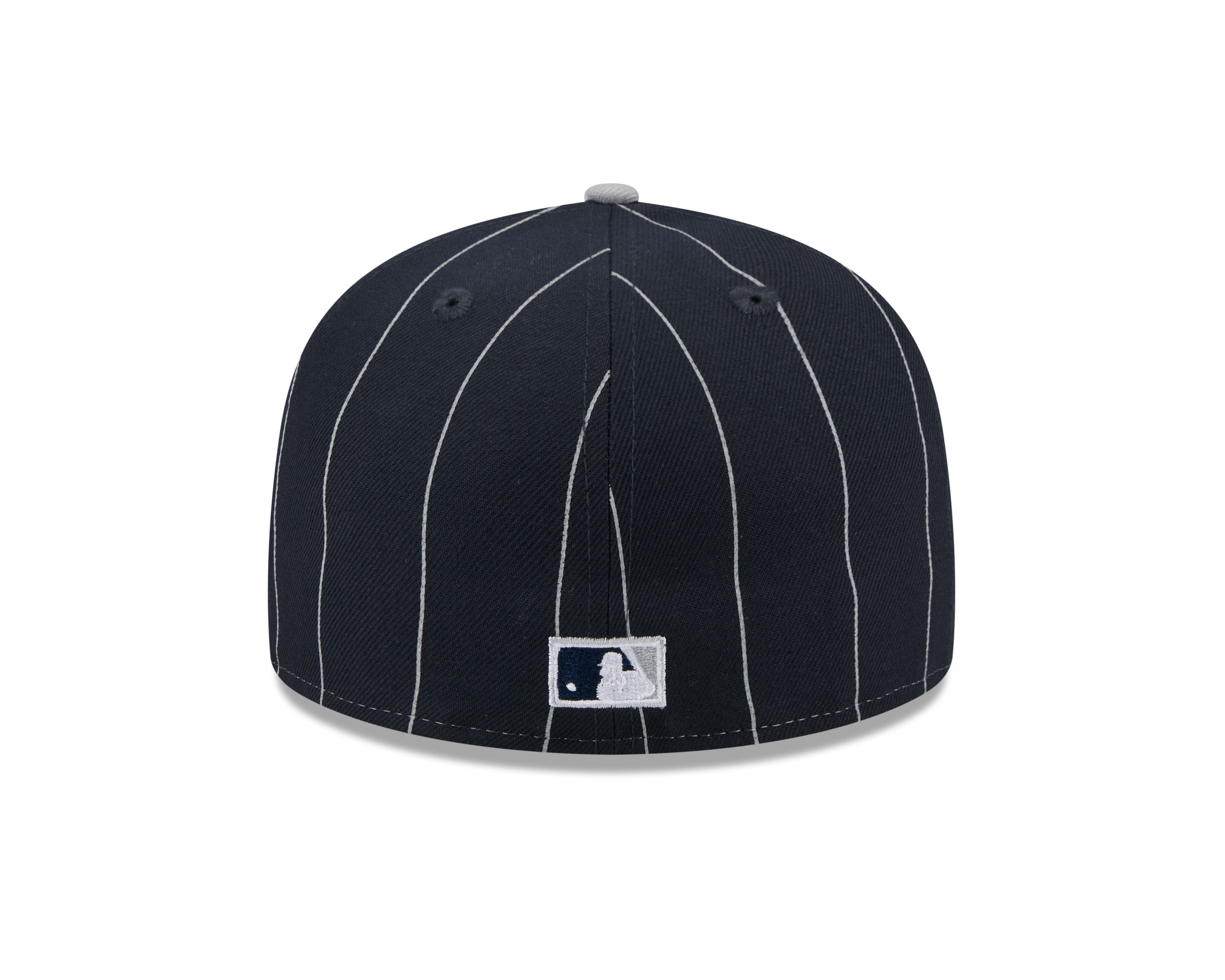 Casquette ajustée à rayures bicolores bleu marine 59Fifty MLB New Era pour homme des Yankees de New York